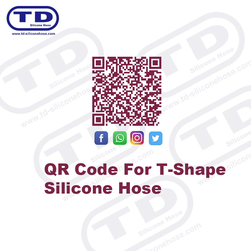 Tubo di silicone a forma di T.