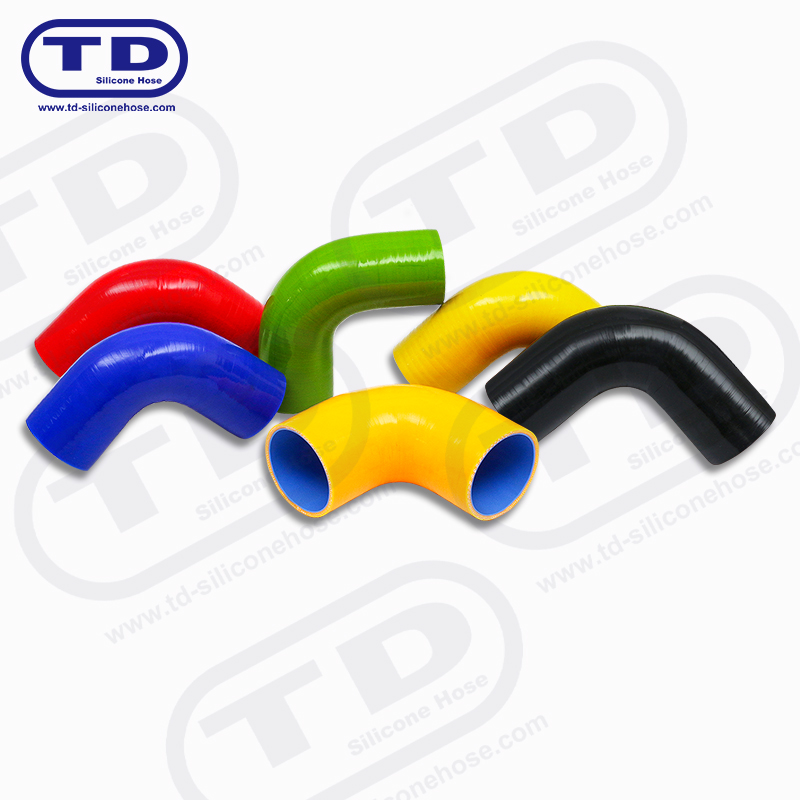 Tubo a gomito in silicone 90 °