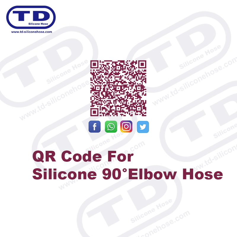 Tubo a gomito in silicone 90 °