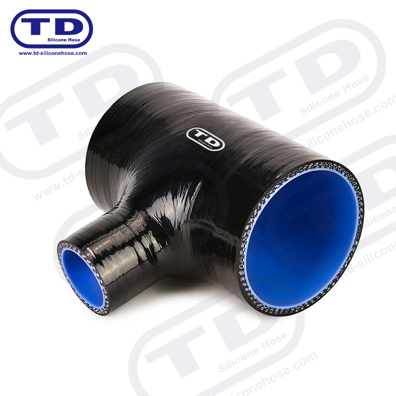 Tubo di silicone a forma di T.
