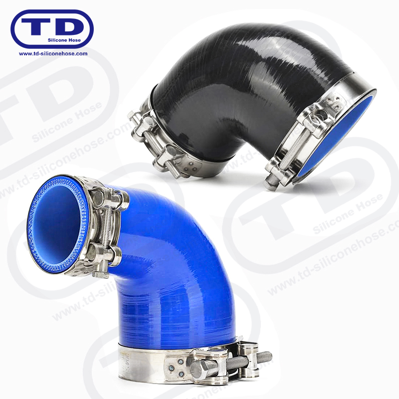 Tubo riduttore di silicone 90 °
