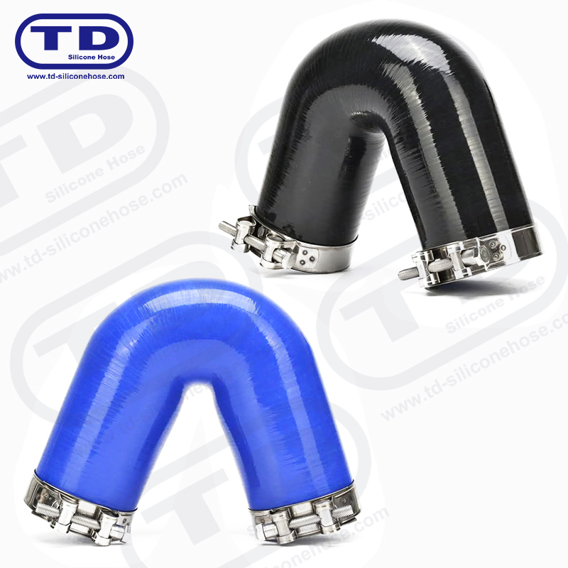 Tubo a gomito in silicone 135 °