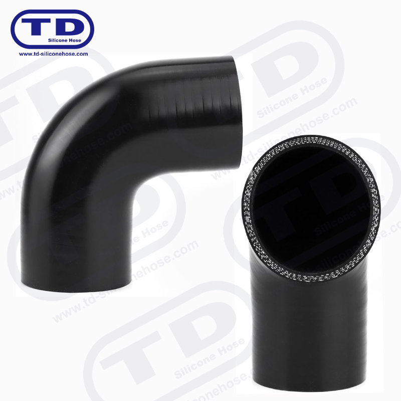 Tubo a gomito in silicone 90 °