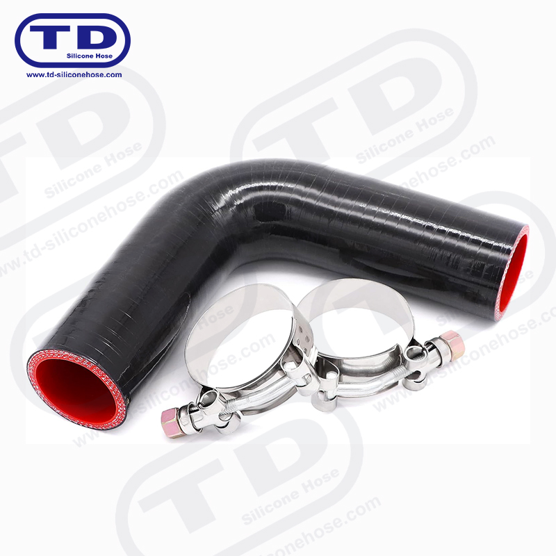 Tubo a gomito in silicone 90 °