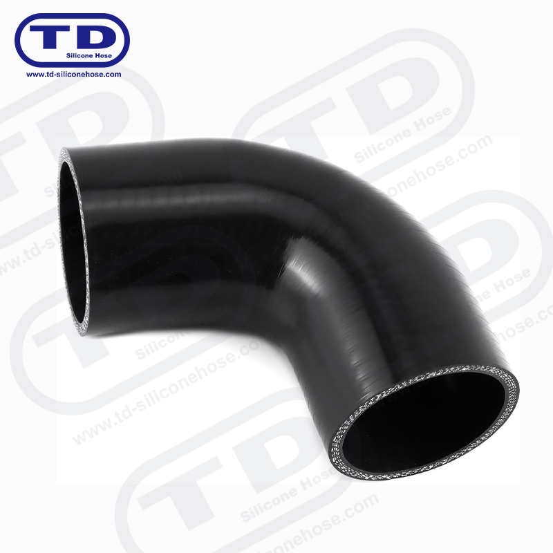 Tubo a gomito in silicone 90 °