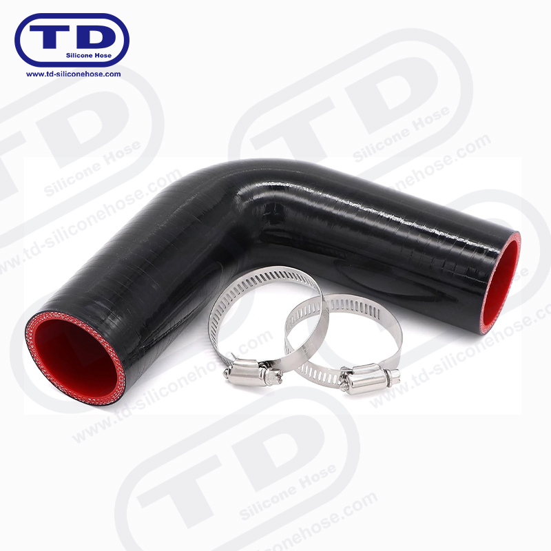 Tubo a gomito in silicone 90 °