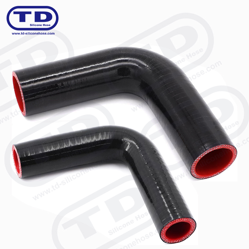 Tubo a gomito in silicone 90 °