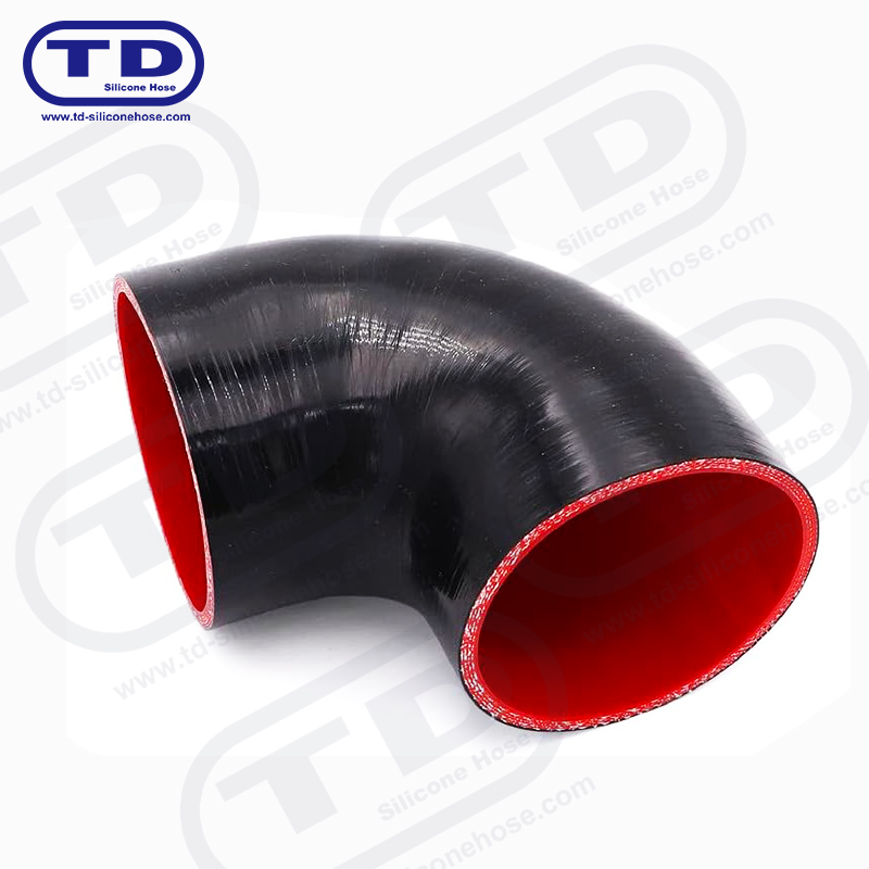 Tubo a gomito in silicone 90 °
