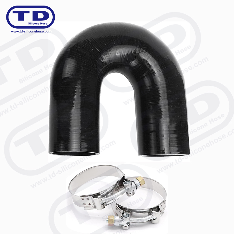 Tubo a gomito a 180 ° silicone (tubo a forma di U)