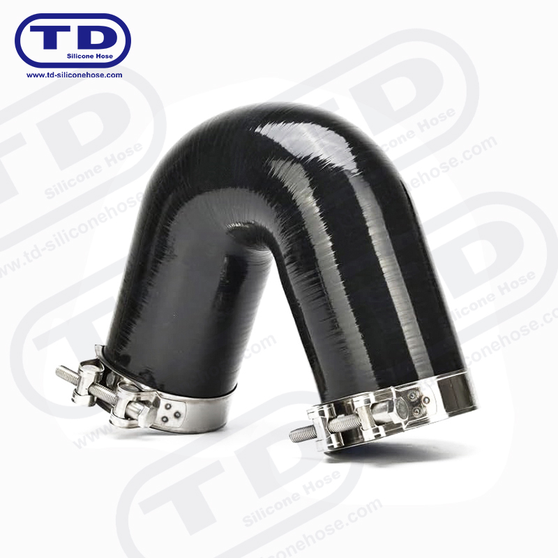 Tubo a gomito in silicone 135 °