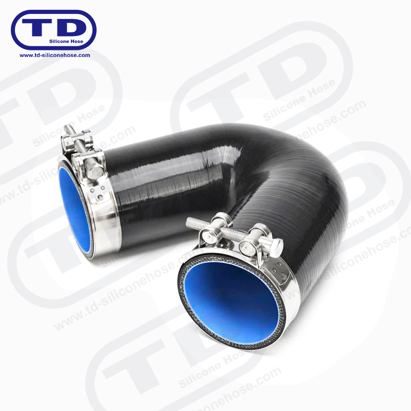 Tubo a gomito in silicone 135 °
