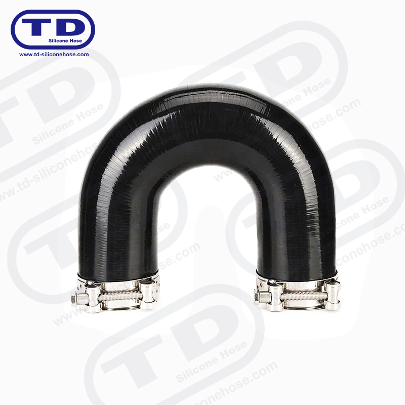 Tubo a gomito a 180 ° silicone (tubo a forma di U)