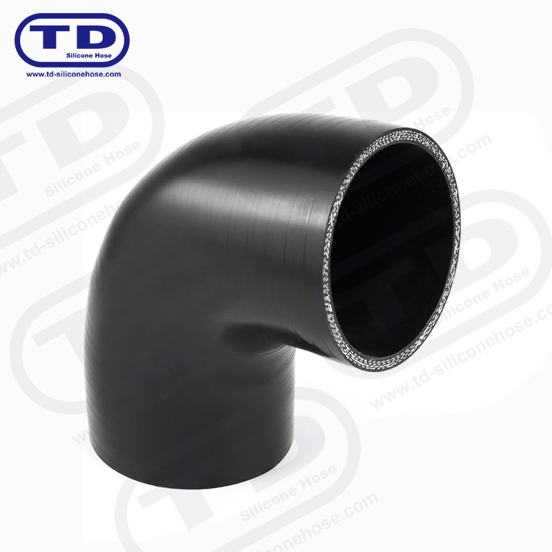 Tubo a gomito in silicone 90 °
