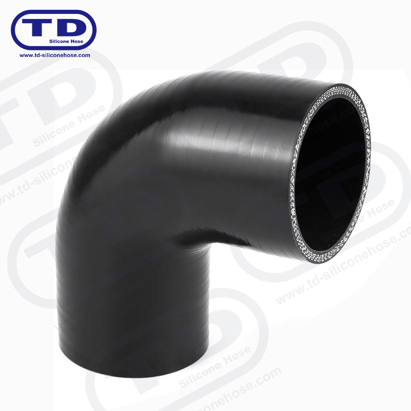 Tubo a gomito in silicone 90 °