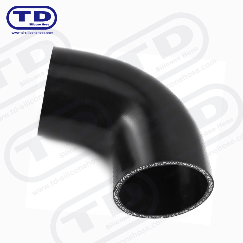 Tubo a gomito in silicone 90 °