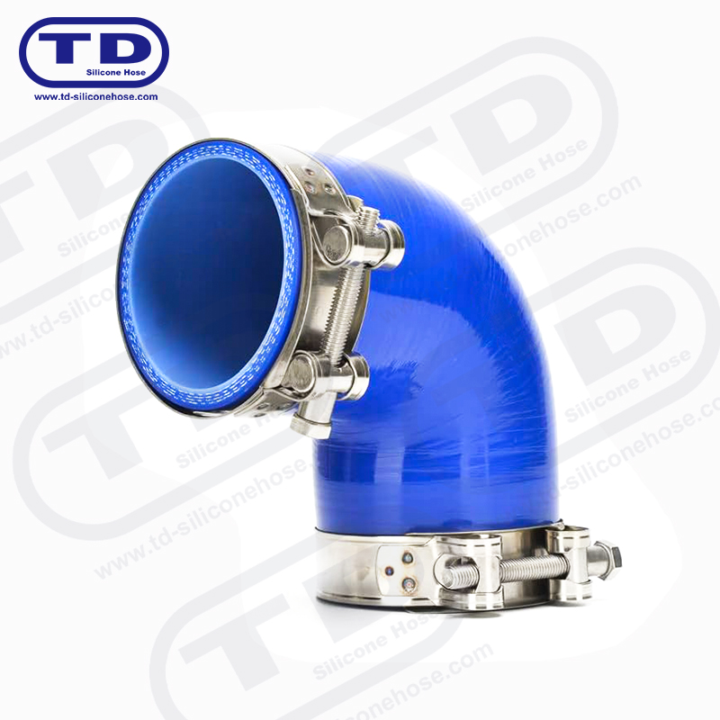 Tubo a gomito in silicone 90 °