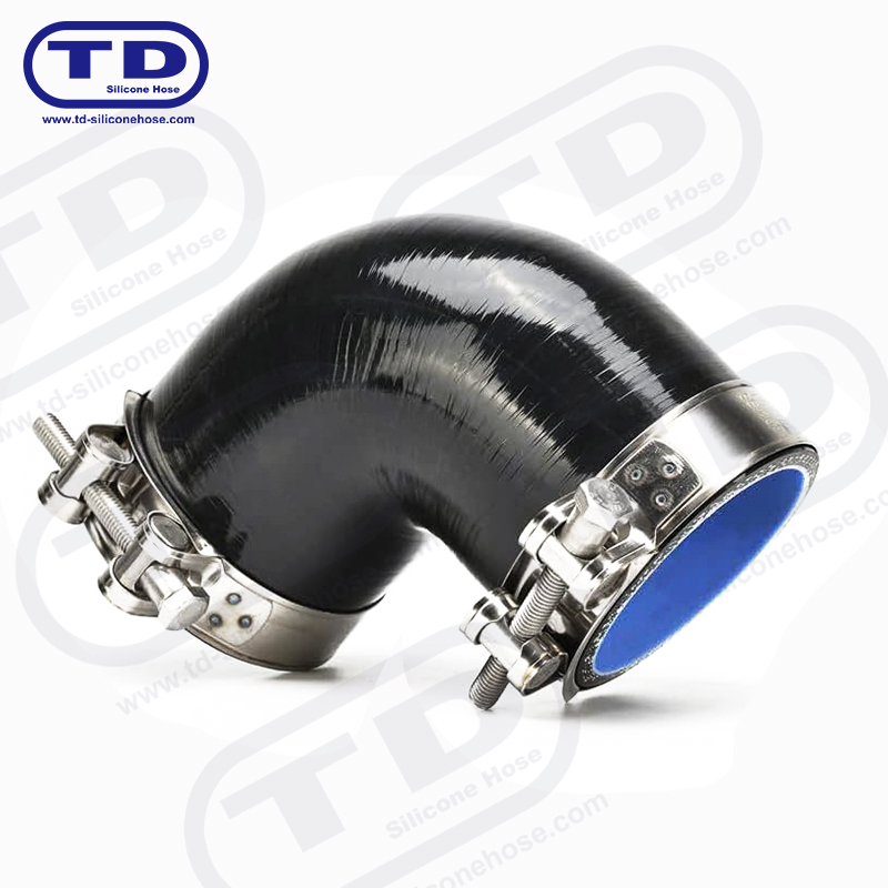 Tubo a gomito in silicone 90 °