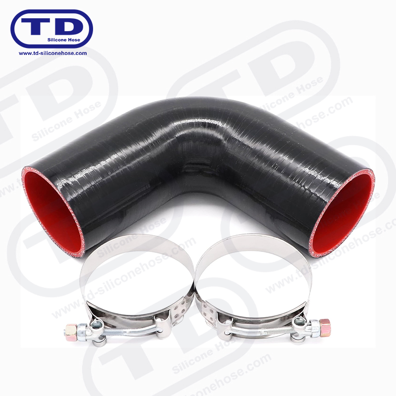 Tubo a gomito in silicone 90 °