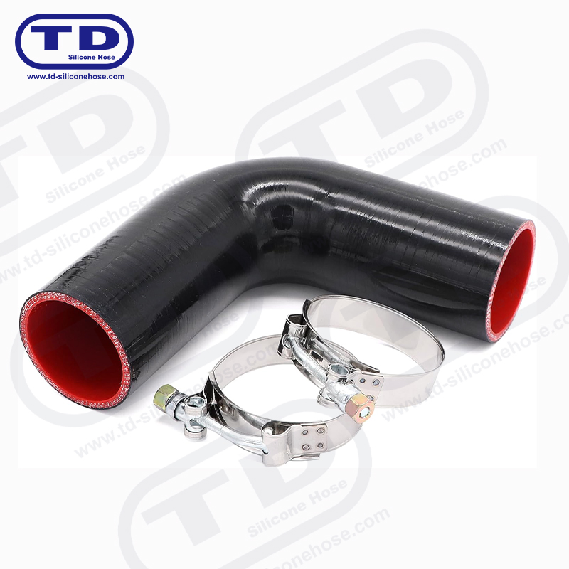 Tubo a gomito in silicone 90 °