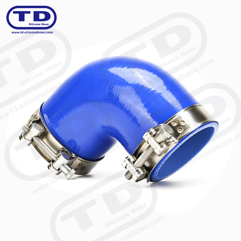 Tubo a gomito in silicone 90 °