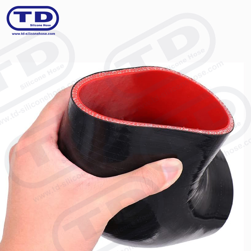 Tubo a gomito in silicone 90 °