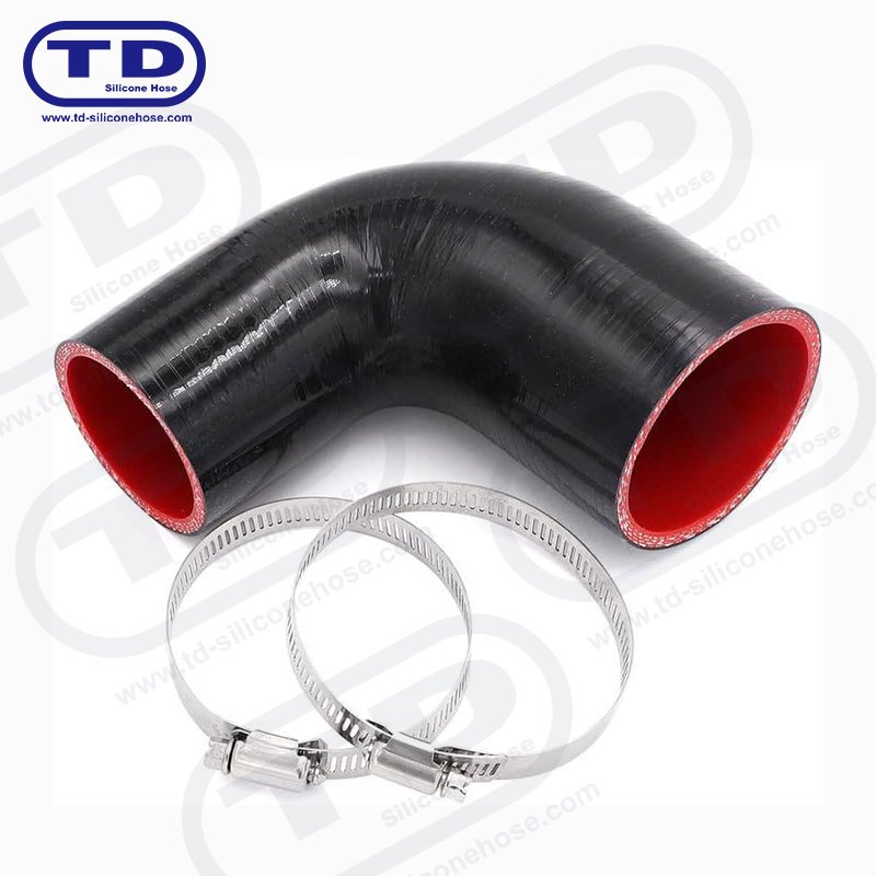 Tubo riduttore di silicone 90 °