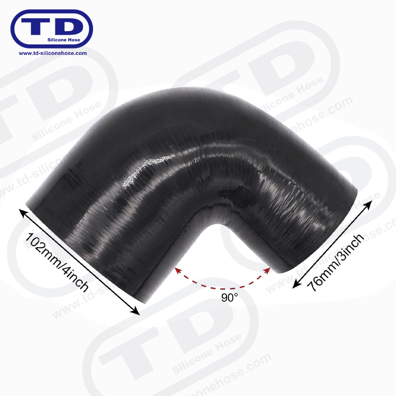Tubo riduttore di silicone 90 °