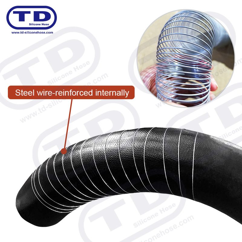 Tubo di silicone rinforzato in filo