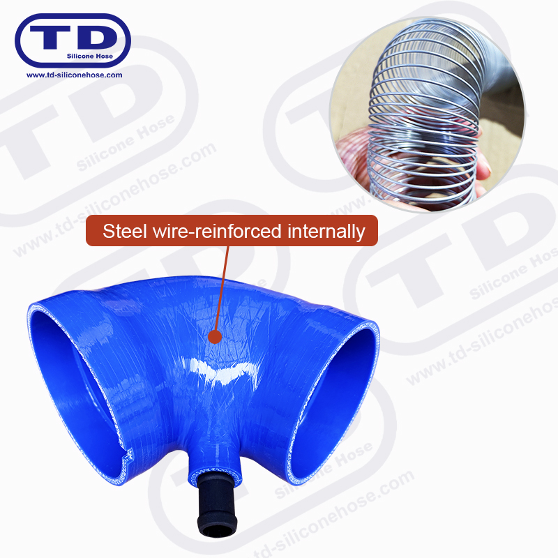 Tubo di silicone rinforzato in filo