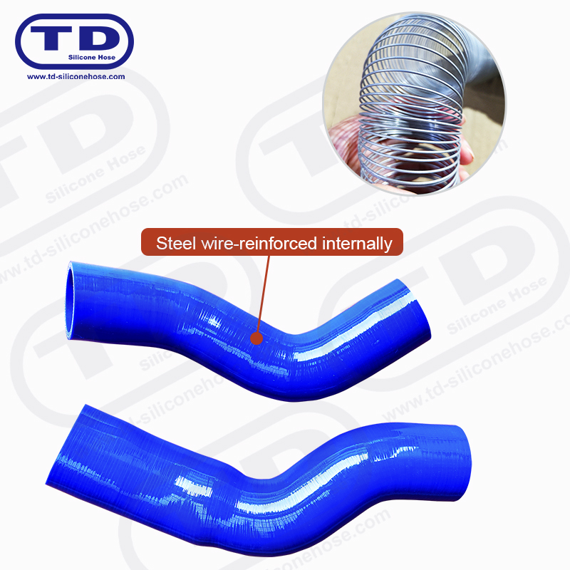 Tubo di silicone rinforzato in filo