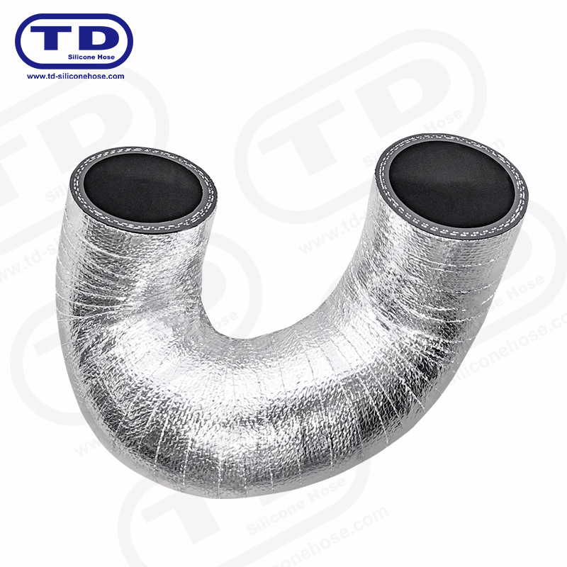 Tubo in silicone avvolto in alluminio