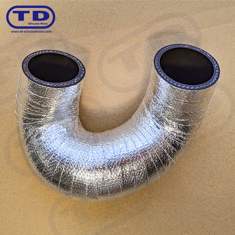 Tubo in silicone avvolto in alluminio