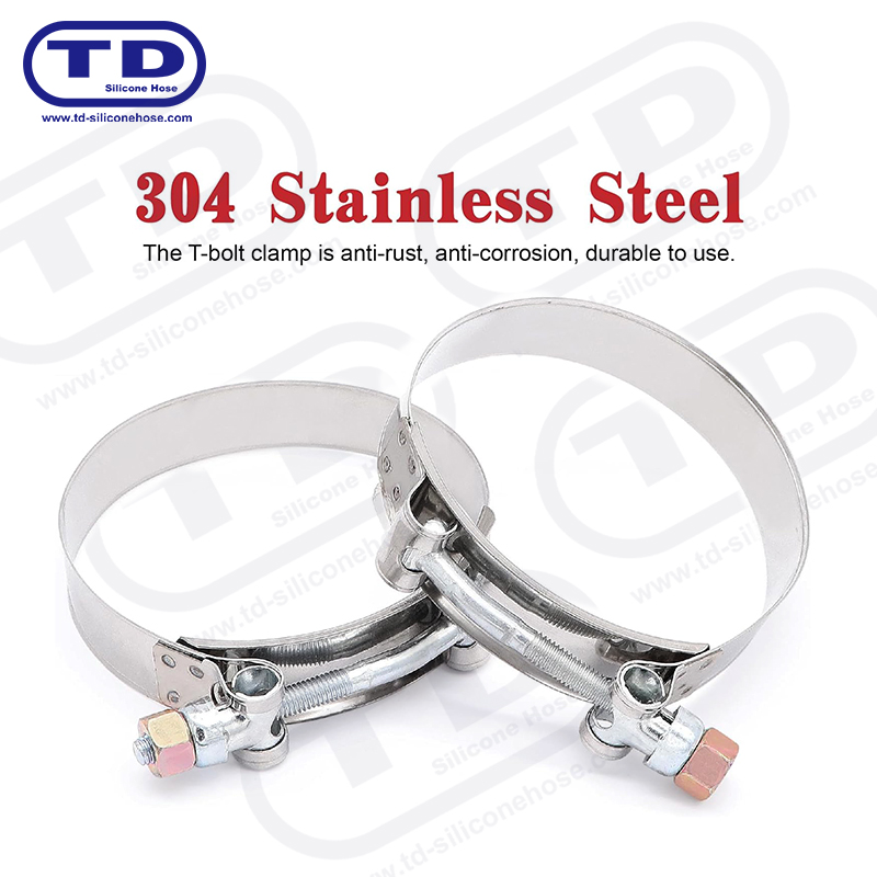 Morsetto per tubo di silicone a T del bullone pesante