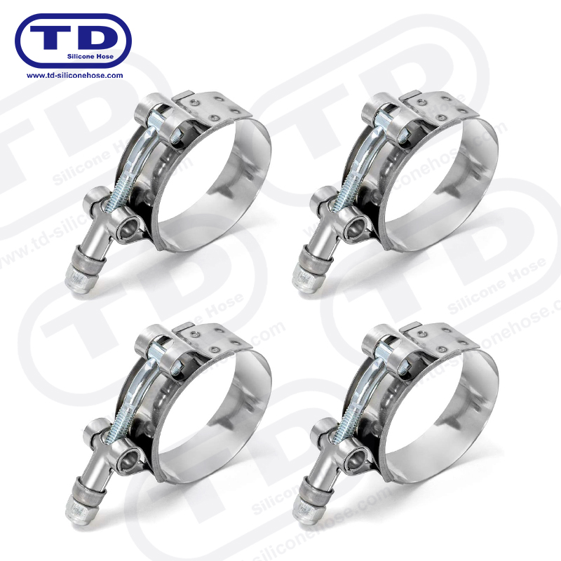 Morsetto per tubo di silicone a T del bullone pesante