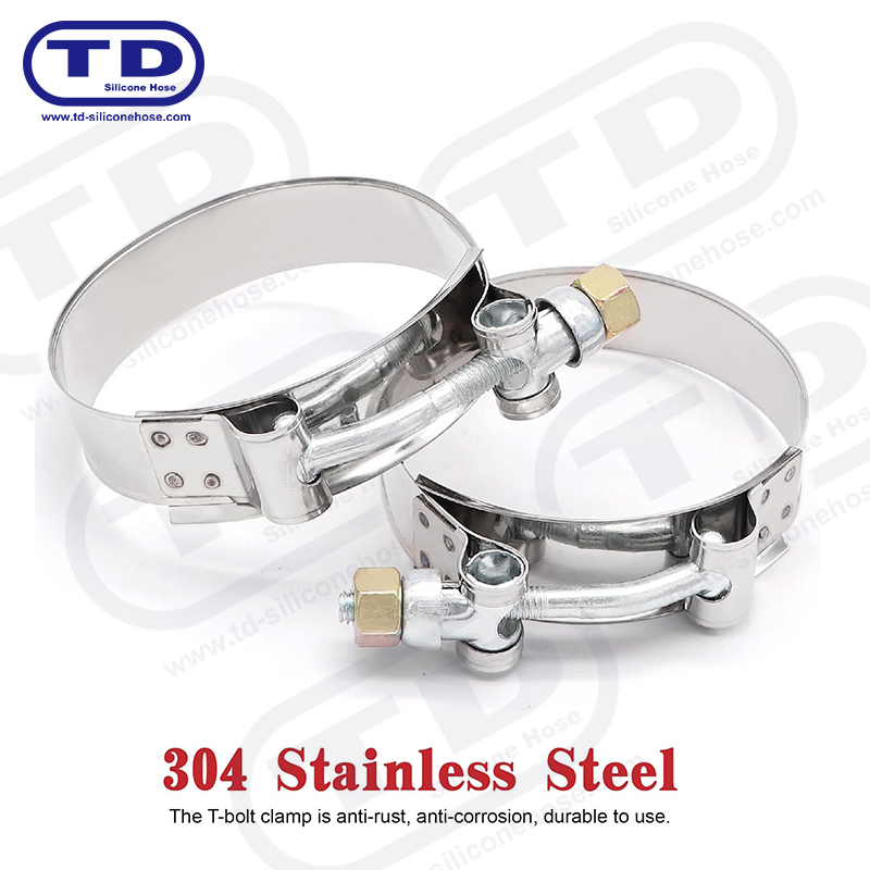 Morsetto per tubo di silicone a T del bullone pesante
