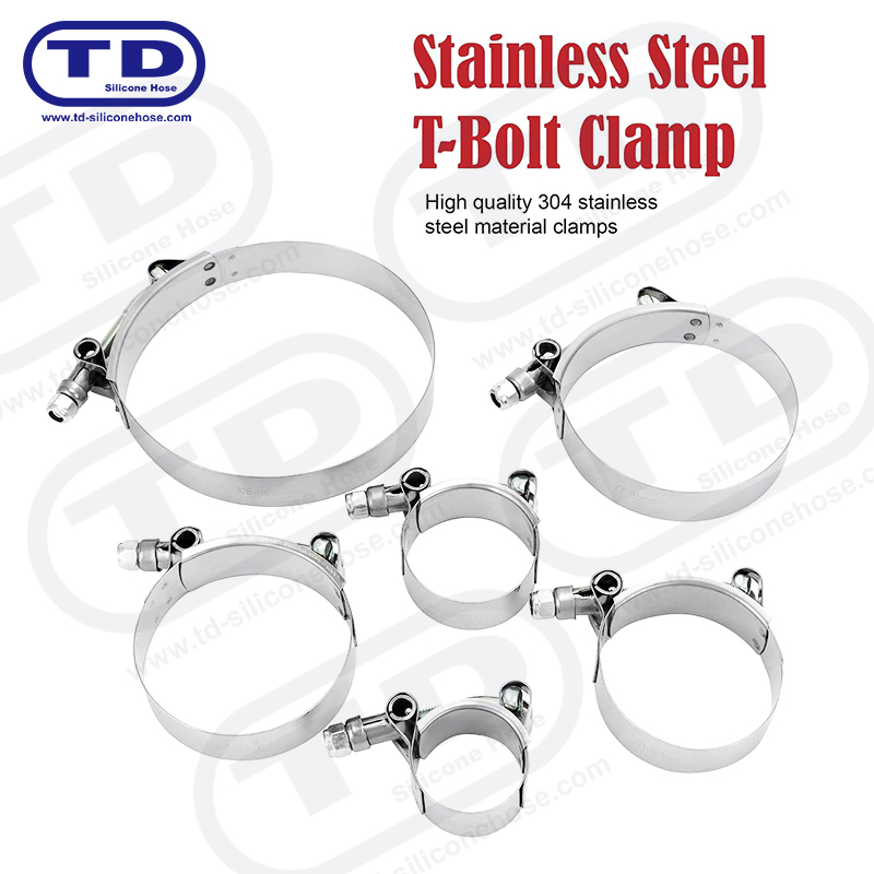 Morsetto per tubo di silicone a T del bullone pesante