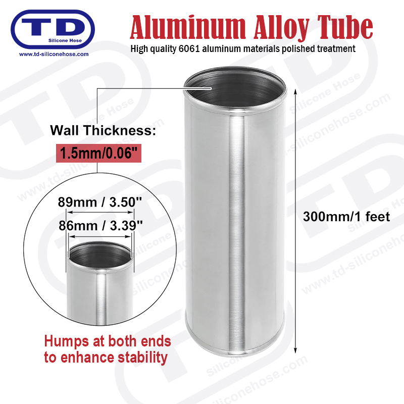Tubo di alluminio OD: 89mm L: 300mm
